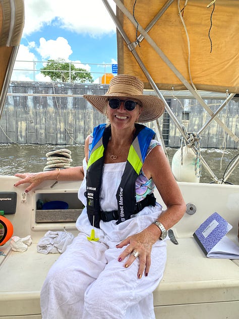 Motoring a sailboat from mooring to dock. Pacific Sea Craft motoring.