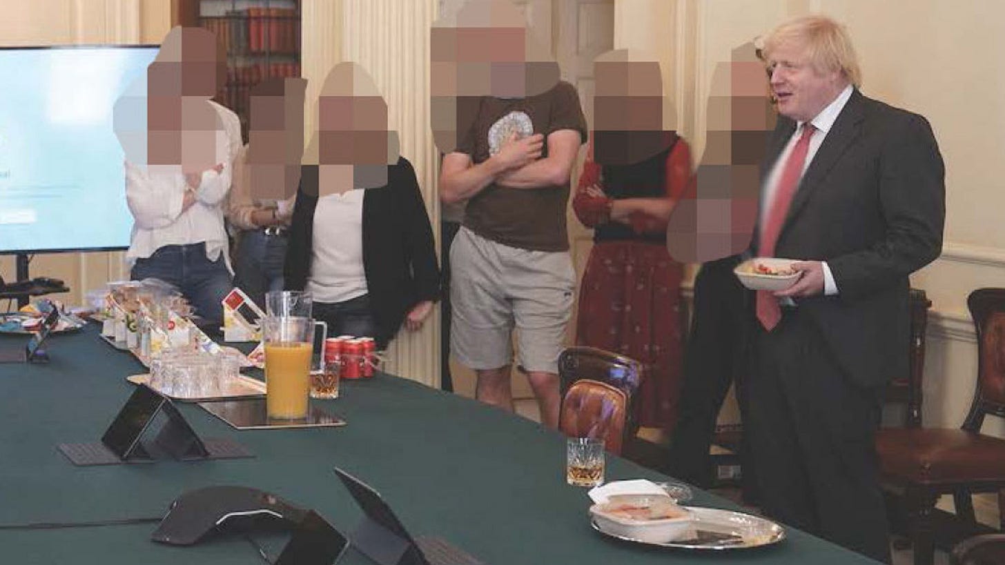 Partygate inquiry: New photos of Boris Johnson during lockdown gatherings  released by MPs | Politics News | Sky News