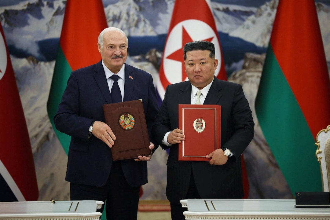 Belarusian leader seals friendship treaty with North Korea's Kim, gives him  a gun | Reuters