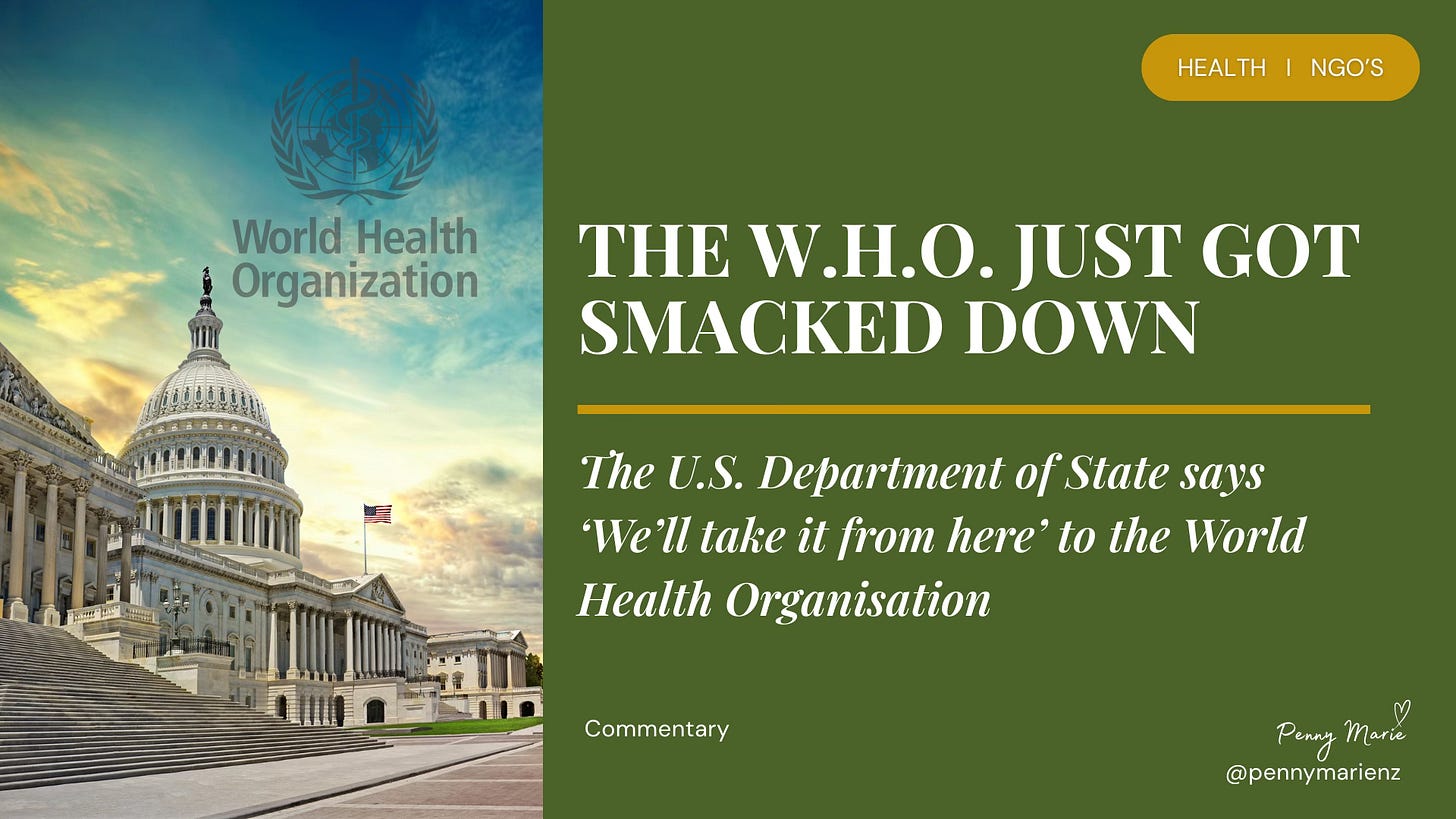 The WHO Just Got Smacked Down The WHO Just Got Smacked Down