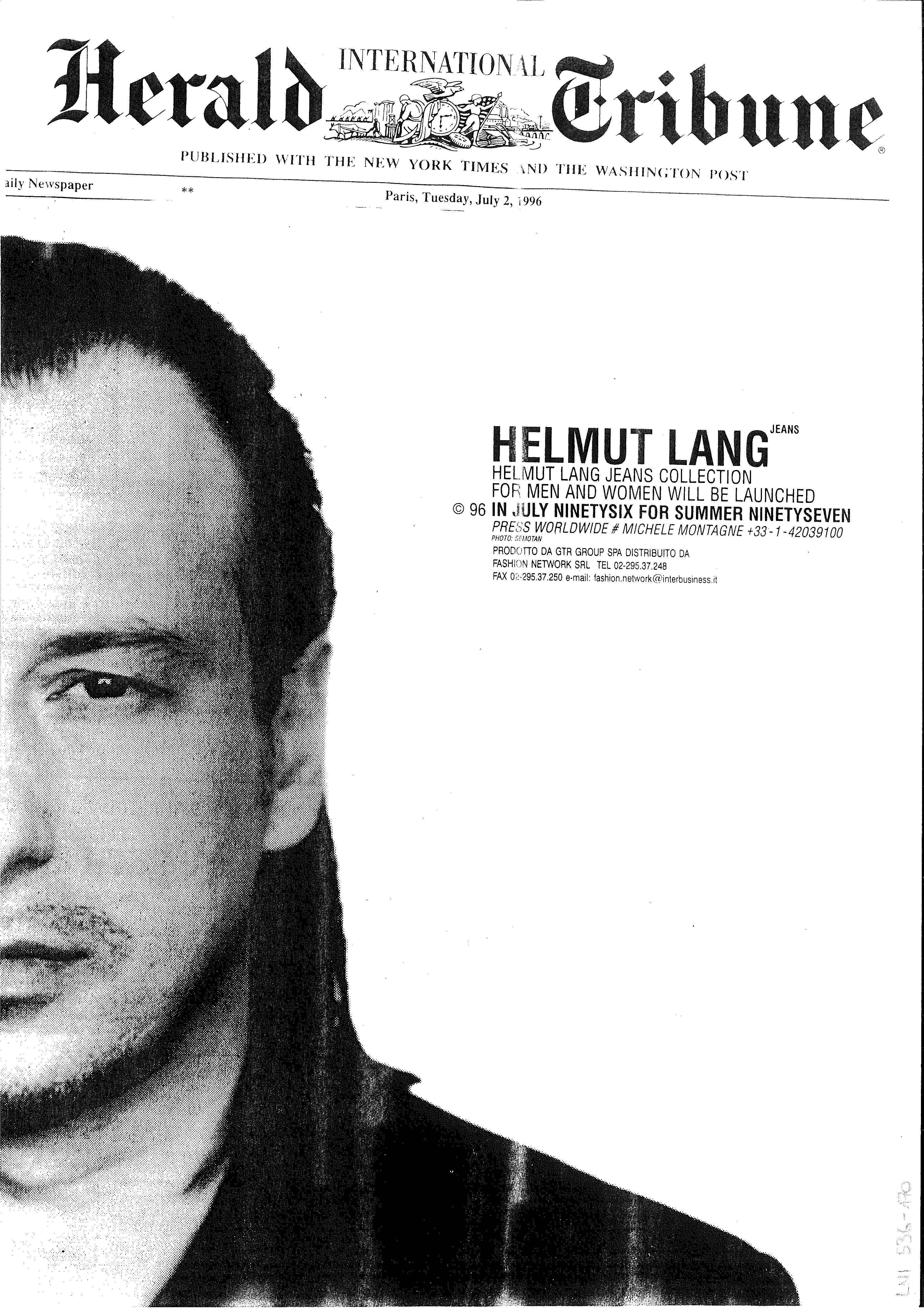 helmut lang カタログ　美術 Helmut Lang: Legacy, Language & Reinvention — A Conversation with