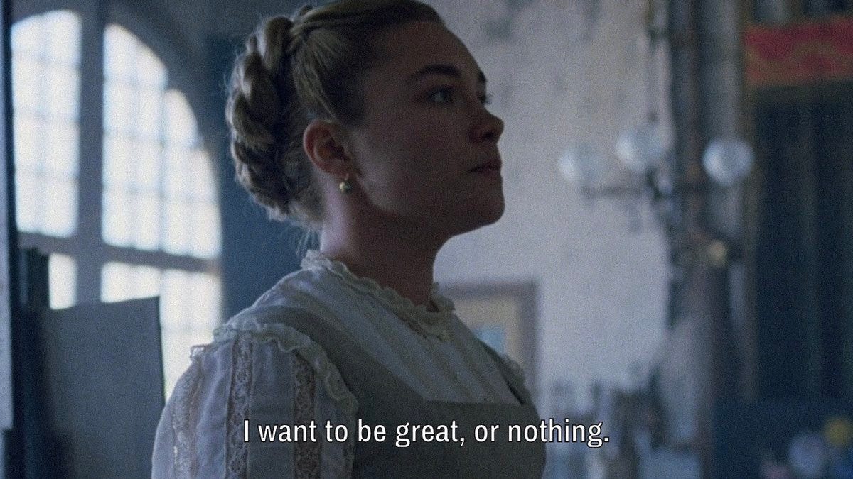 Drama Analyst on X: "She wants to be appreciated for something special, be  it beauty, be it cleverness, but most of all talent. "I want to be great or  nothing" Amy March's