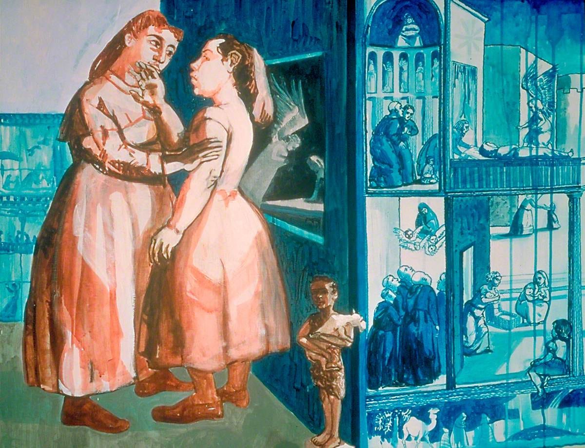 Study for 'Crivelli's Garden' (The Visitation)