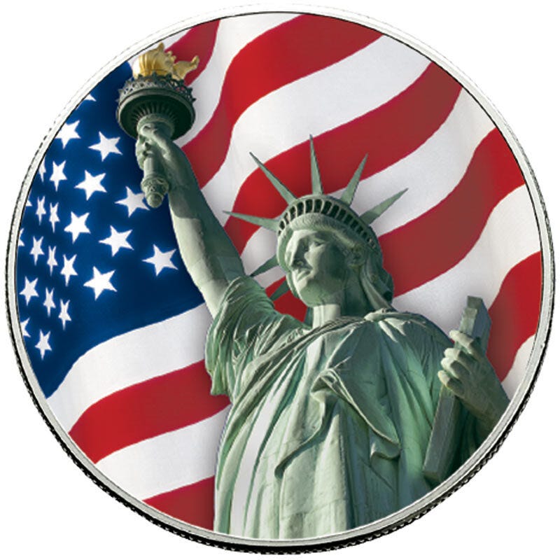 Symbols of Liberty American Eagle Silver Dollars