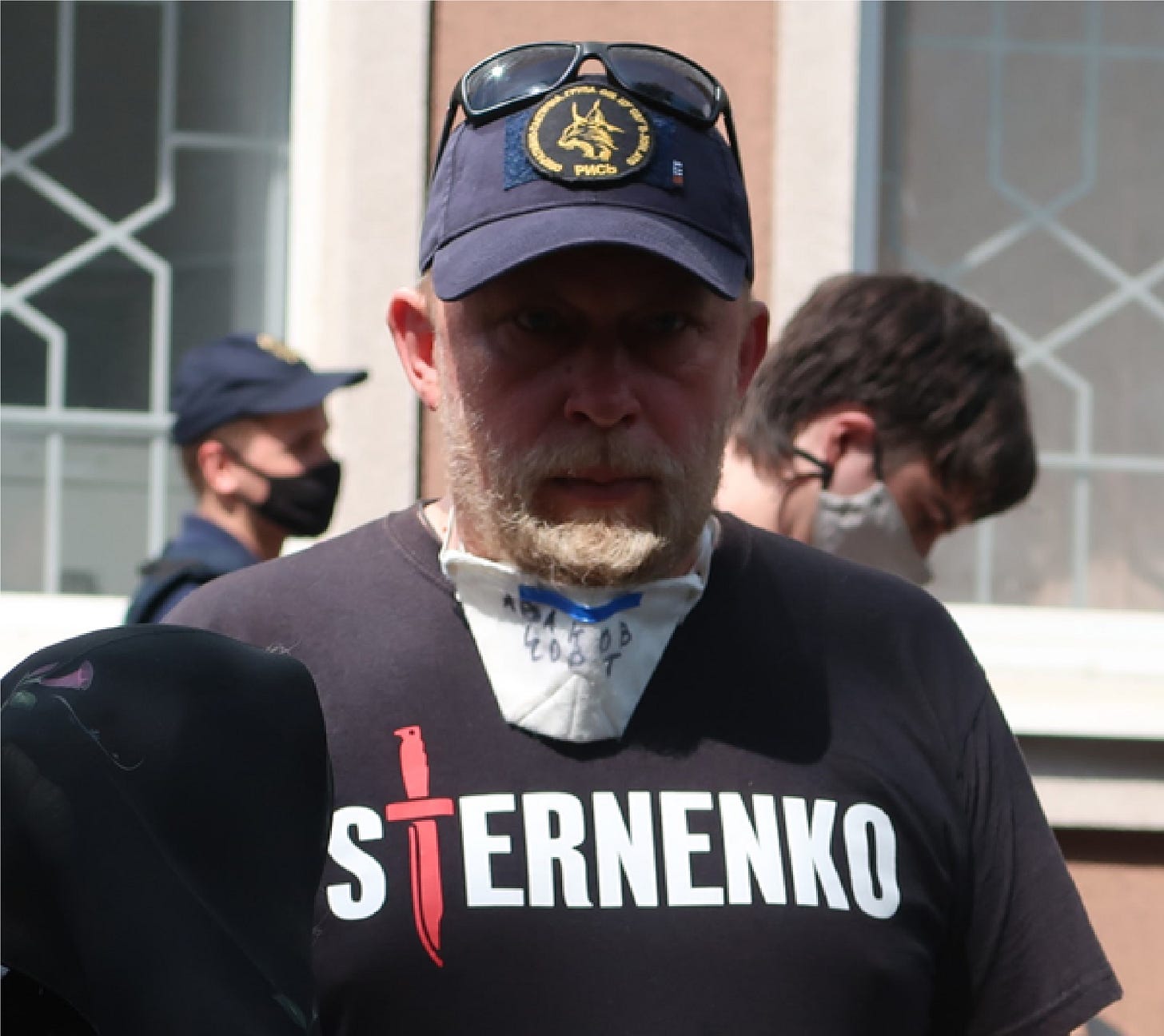 Алексей Циммбалюк в футболке с надписью Стерненко Алексей Циммбалюк в футболке с надписью Стерненко