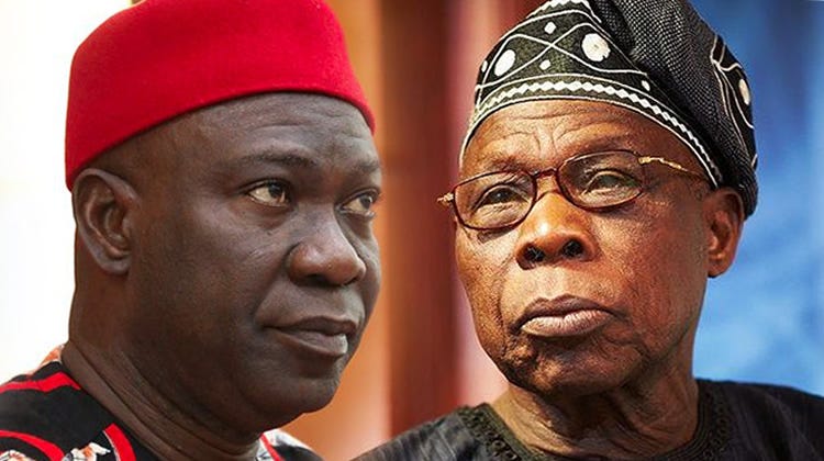 Ike Ekweremadu and Olusegun Obasanjo