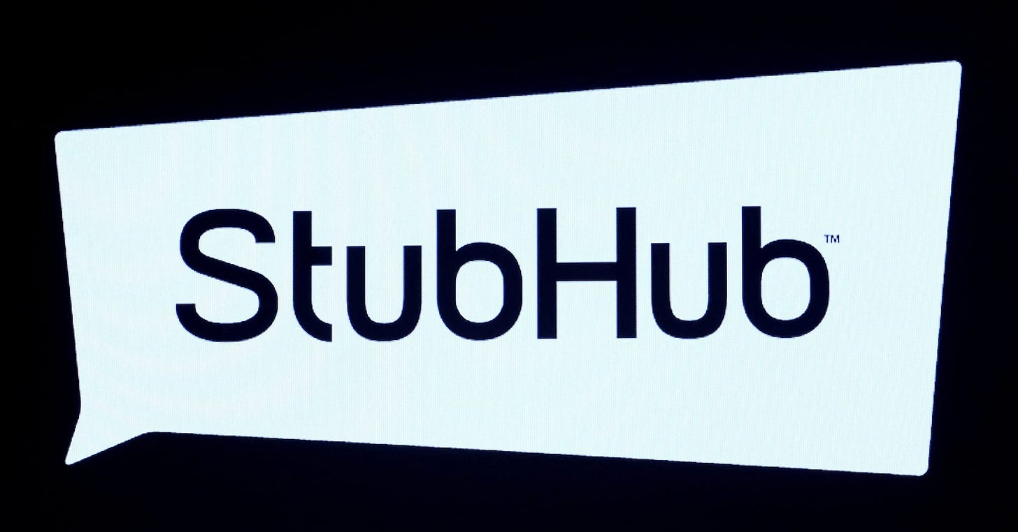 Britain's competition regulator fined ticket resale platform StubHub UK  £900,000 ($1.19 million) on Tuesday and ordered it to refund more than  50,000 customers for illegally hiding mandatory fees from fans buying  tickets