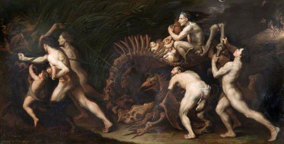 Hekate Queen of Witches. Frightening. Art.