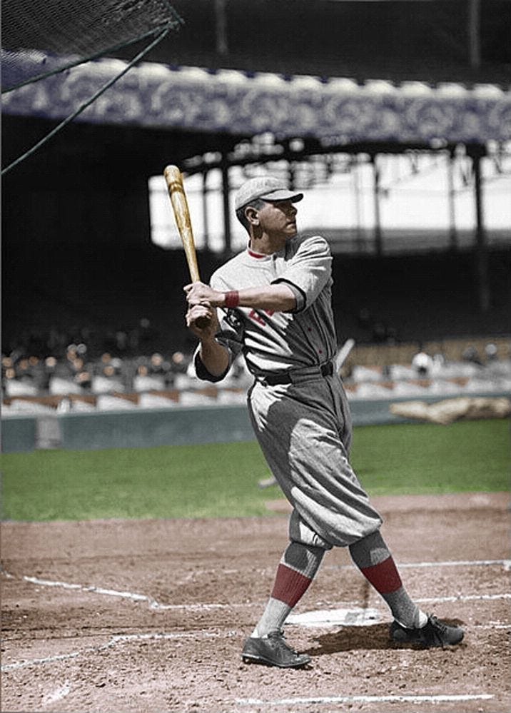 Babe Ruth taking his swings during his Red Sox stay. in 2025 | Baseball ...