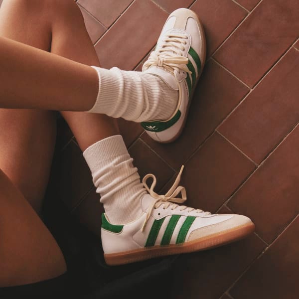 adidas gazelle silver green womens Adidas Womens Gazelle Stack Shoes  Extra Butter