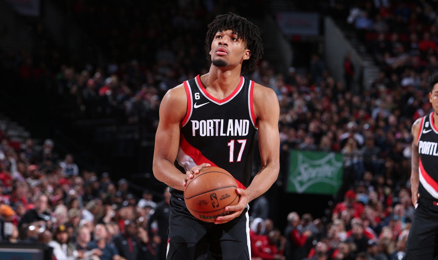 Shaedon Sharpe Gets First Start In Place Of Damian Lillard versus Rockets |  Portland Trail Blazers