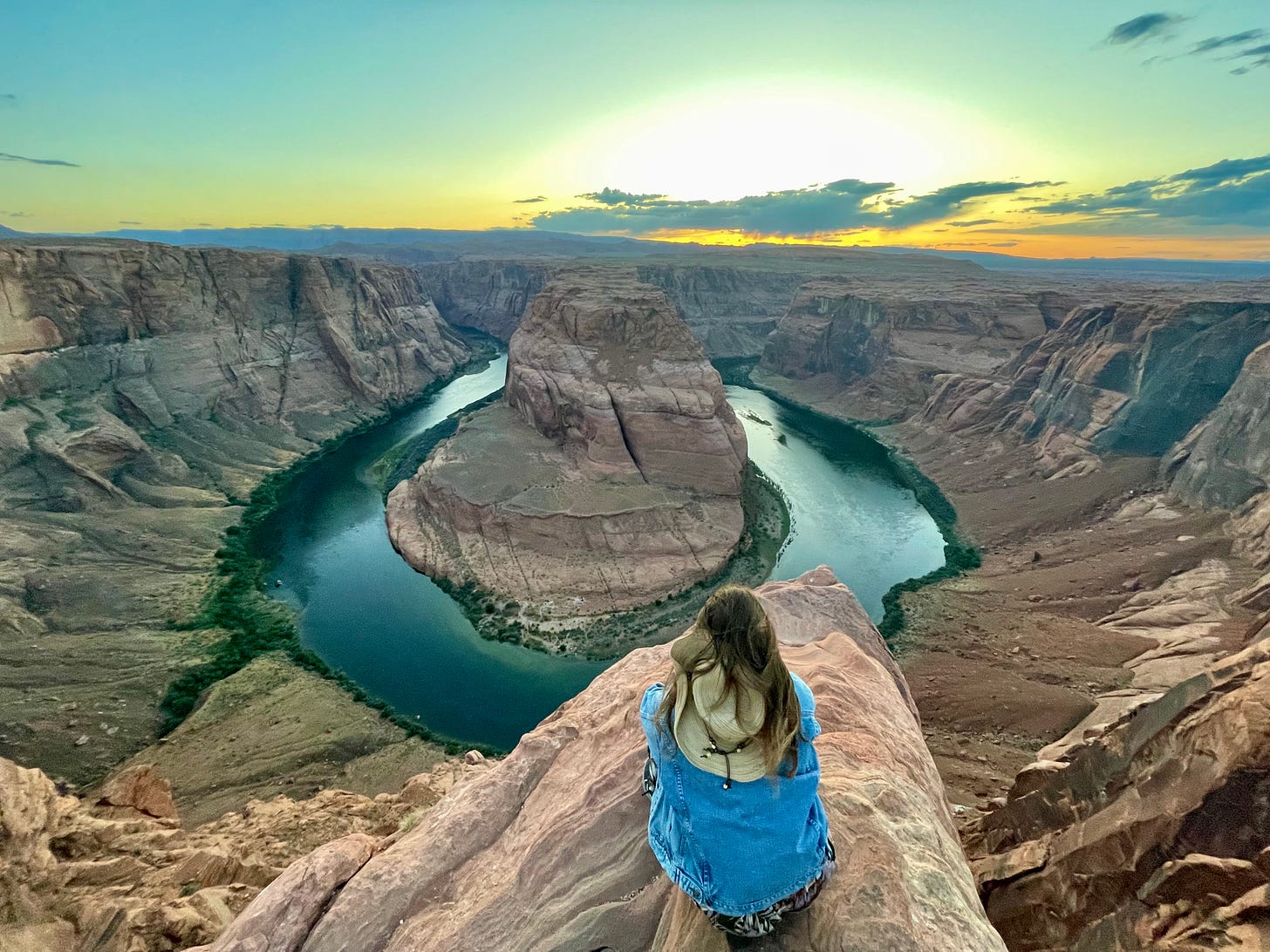 Sunset in Horseshoe Bend, Page, Arizona, USA