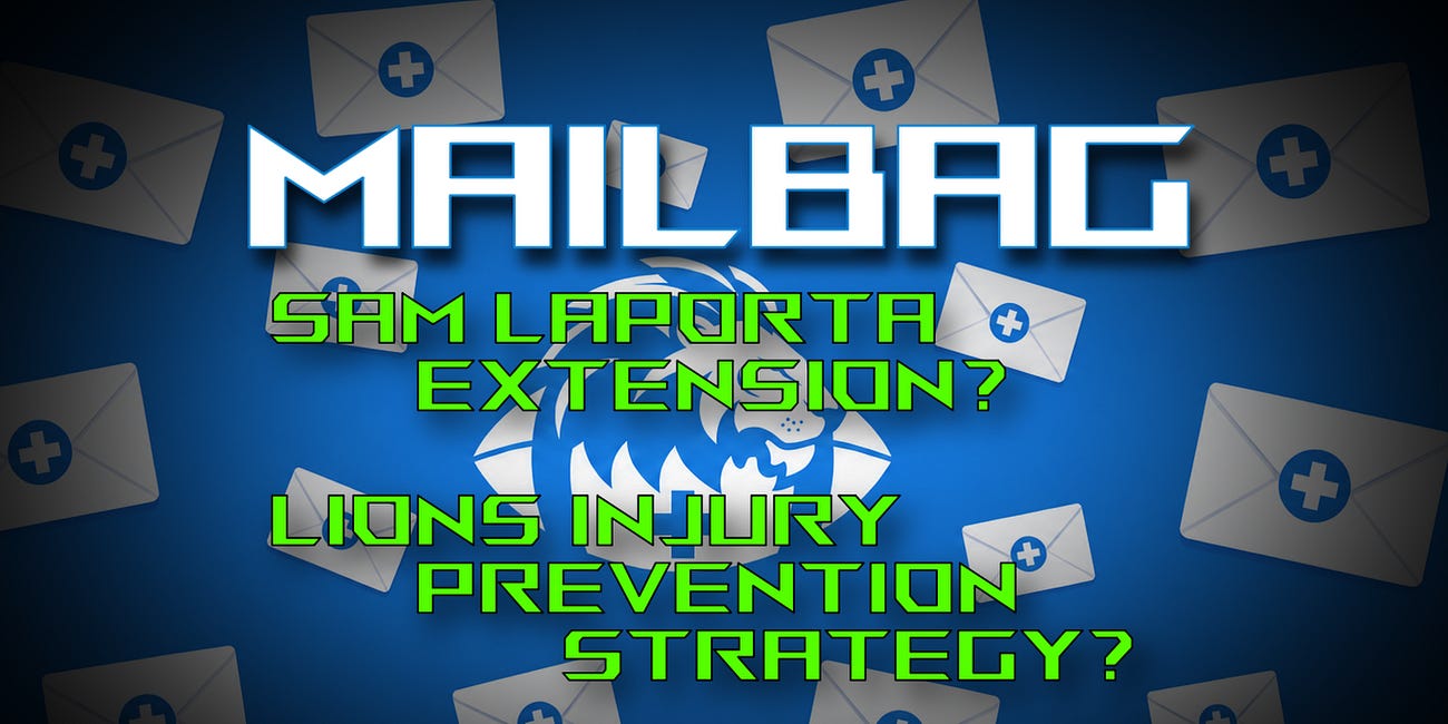 Lions Mailbag: Sam LaPorta Contract & Injury Prevention
