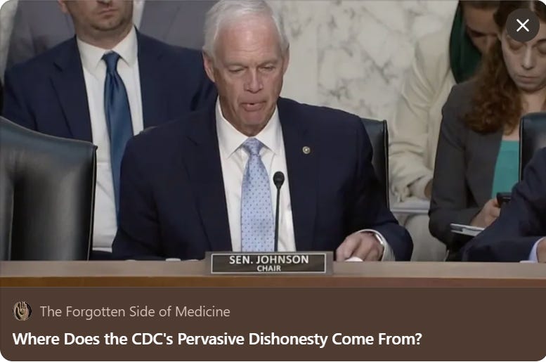 Where Does the CDC's Pervasive Dishonesty Come From? A Window Is Finally Emerging to Reverse this Unstoppable Tide of Corruption.