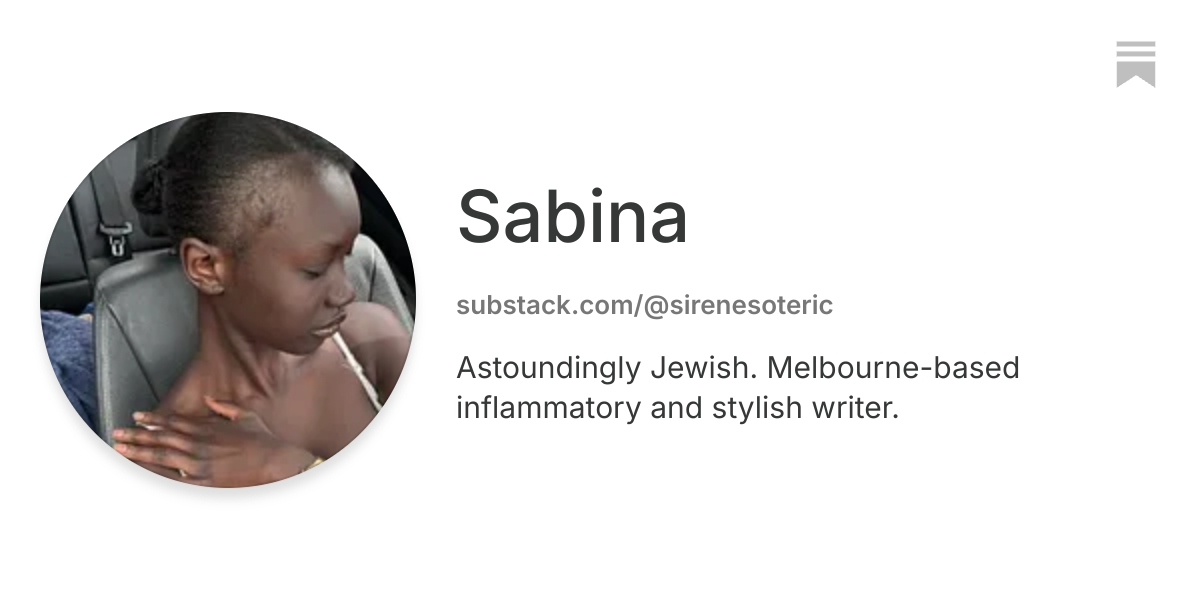 Sabina | Substack