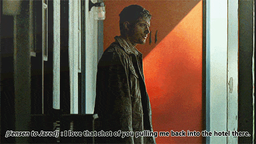 Sam yanking Supernatural Dean into hotel room Eric Kripke interview Sam yanking Supernatural Dean into hotel room Eric Kripke interview