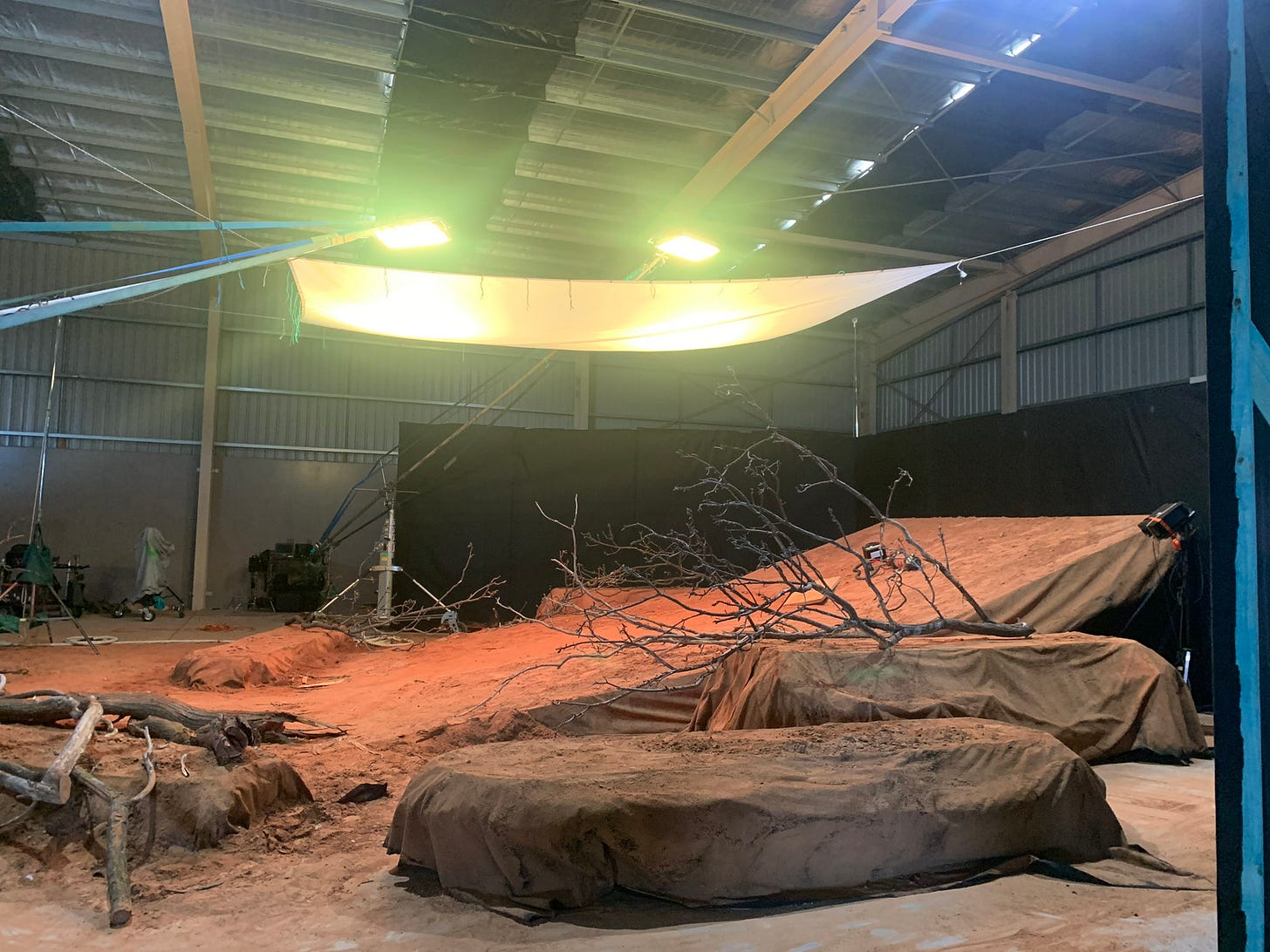 Echuca built set for underwater sequences shooting dry for wet shot by gary compton Echuca built set for underwater sequences shooting dry for wet shot by gary compton