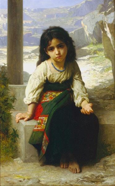 The Little Beggar, 1880 - William-Adolphe Bouguereau - WikiArt.org