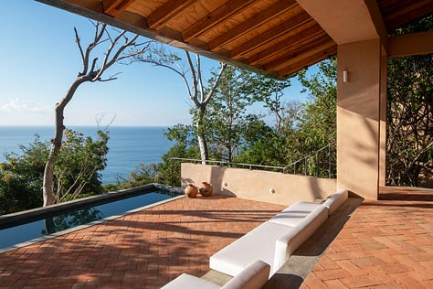 A series of photographs of a luxury house on the Pacific Coast of Oaxaca