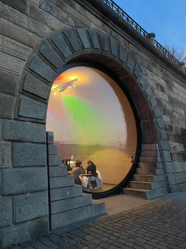 BALLERINA (2025) filming location of revolving circular entrance: (A)void  café, Prague : r/JohnWick