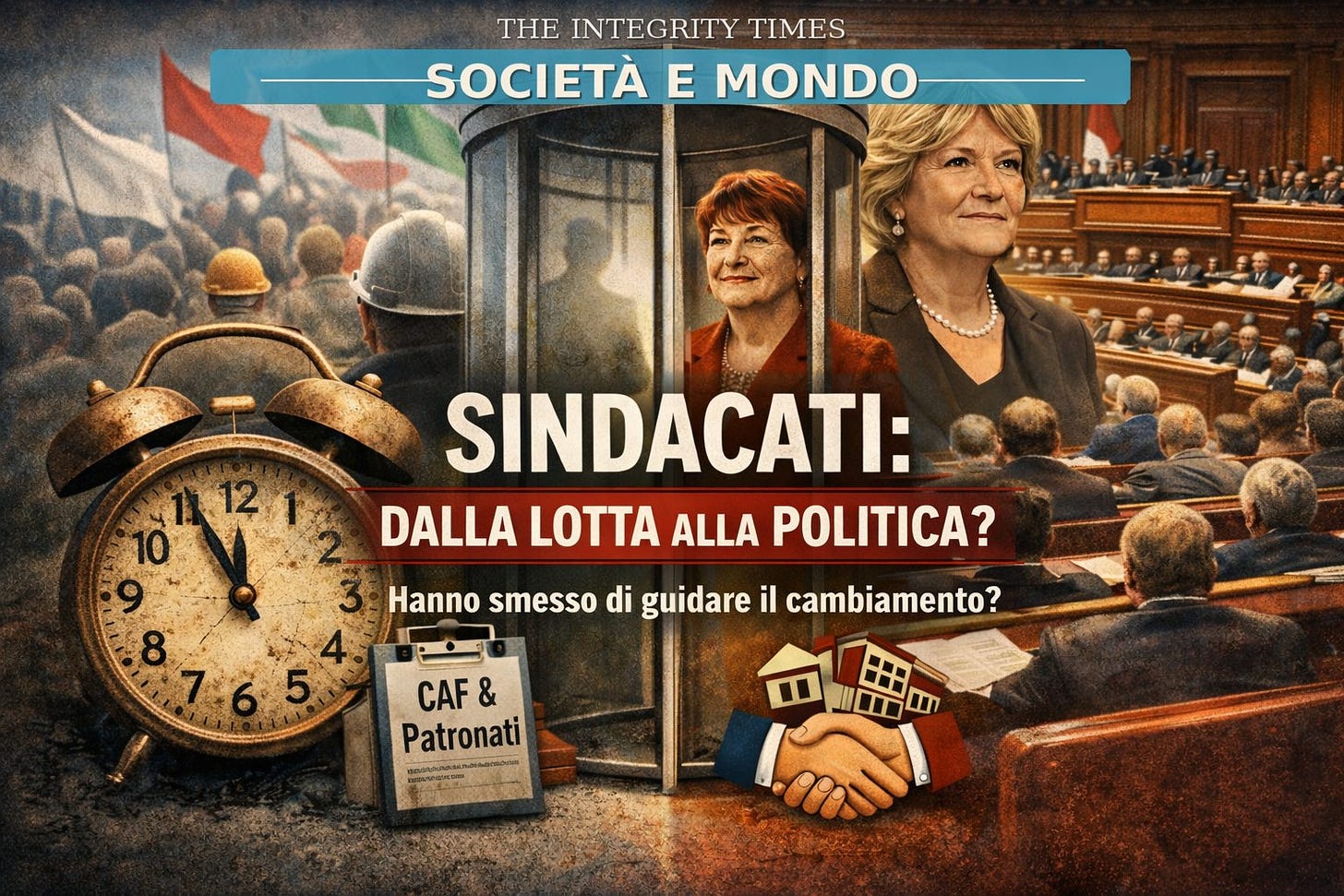 Illustrazione: Quando il sindacato smette di guidare il cambiamento e diventa parte del “sistema” Illustrazione: Quando il sindacato smette di guidare il cambiamento e diventa parte del “sistema”