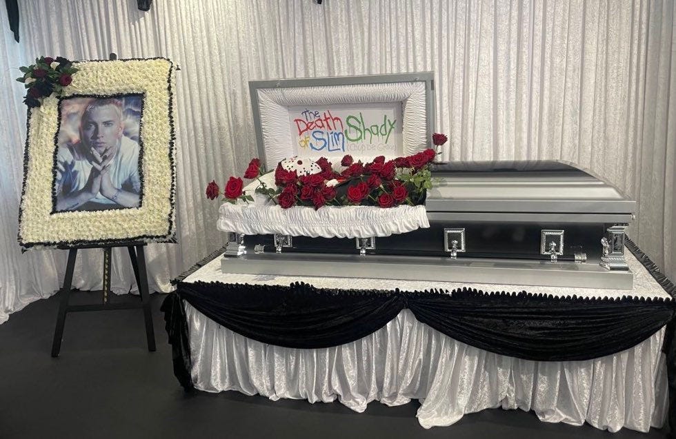 Complex LA hosts exclusive funeral theme pop-up for Eminem's “The Death of Slim  Shady” capsule collection