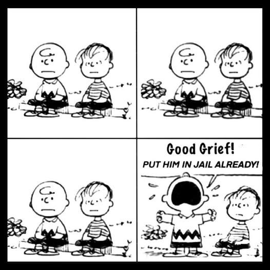 May be an image of ‎text that says '‎فف Good Grief! PUT HIM מן JAIL ALREADY!‎'‎