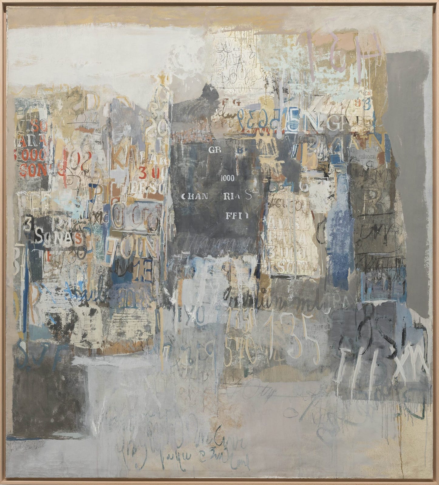 Sarah Grilo, Para 3000 personas, (oil on canvas), 1970 [Maisterravalbuena, Madrid. © The Estate of Sarah Grilo, Madrid]
