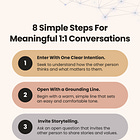 8 Simple Steps For Meaningful 1:1 Conversations (especially if you are an introvert)