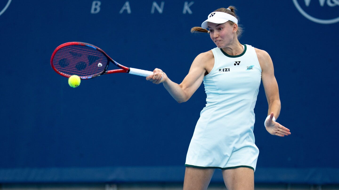 Elena Rybakina stops playing during first set of quarterfinal vs. Iga  Swiatek at Cincinnati - NBC Sports