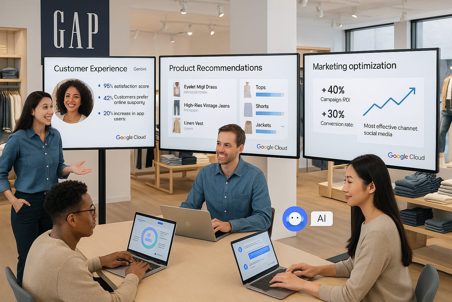 Gap Inc. becomes AI-first retailer with Google Gemini Enterprise platform