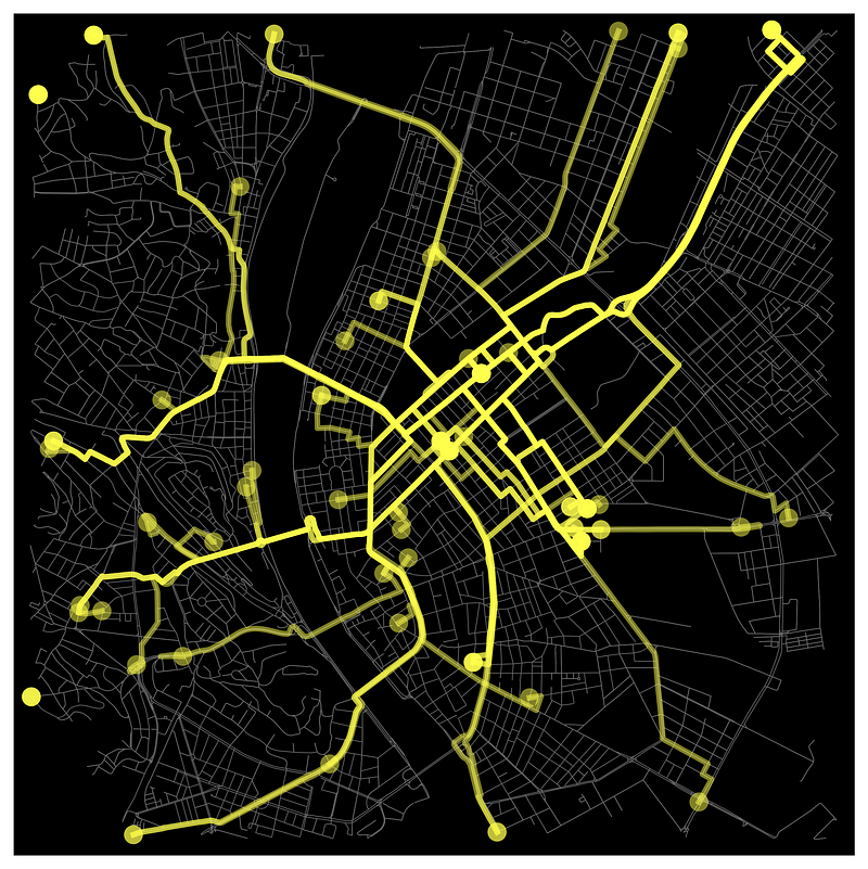 Mapping My Car Trips - Visualizing a Year of Travel Paths in Python