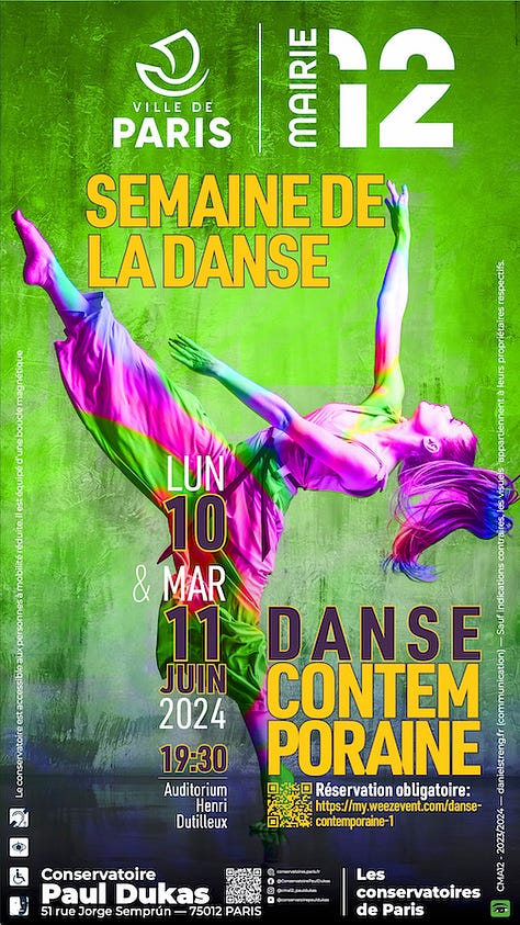 Affiches de la Semaine de la Danse (juin 2024)
