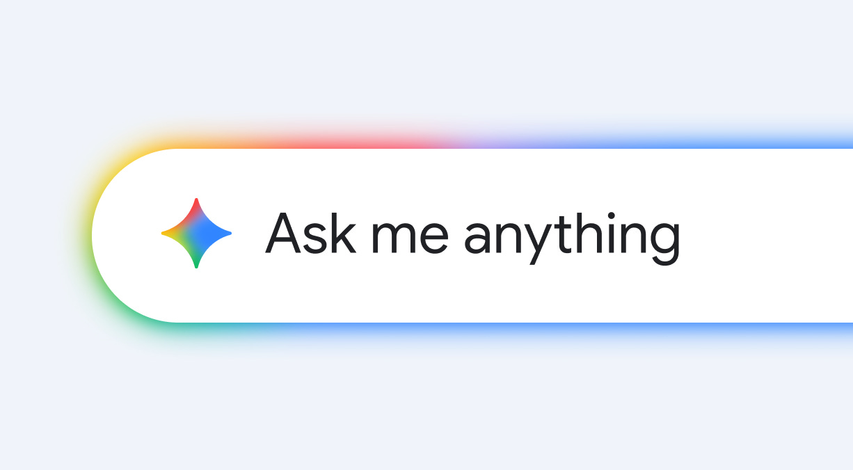 Gemini prompt bar that reads "Ask me anything"