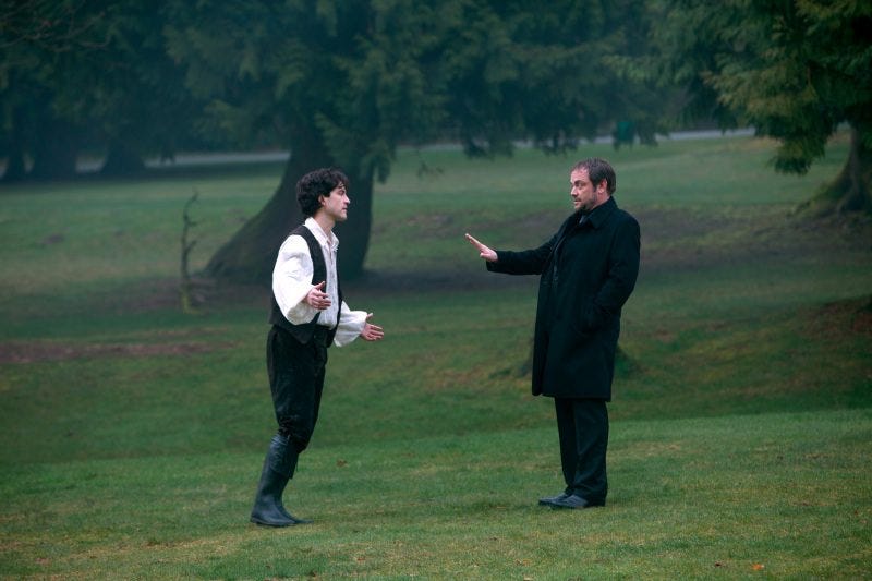 crowley holding off supernatural son theo devaney crowley holding off supernatural son theo devaney