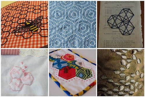 Hexagon Embroidery Inspiration Hexagon Embroidery Inspiration