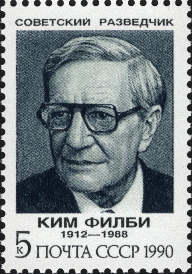 https://upload.wikimedia.org/wikipedia/commons/c/cf/The_Soviet_Union_1990_CPA_6266_stamp_%28Soviet_Intelligence_Agents._Kim_Philby%29.jpg https://upload.wikimedia.org/wikipedia/commons/c/cf/The_Soviet_Union_1990_CPA_6266_stamp_%28Soviet_Intelligence_Agents._Kim_Philby%29.jpg