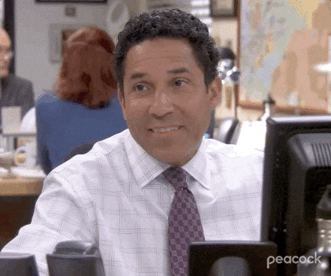 Oscar from The Office gif looking incredulous