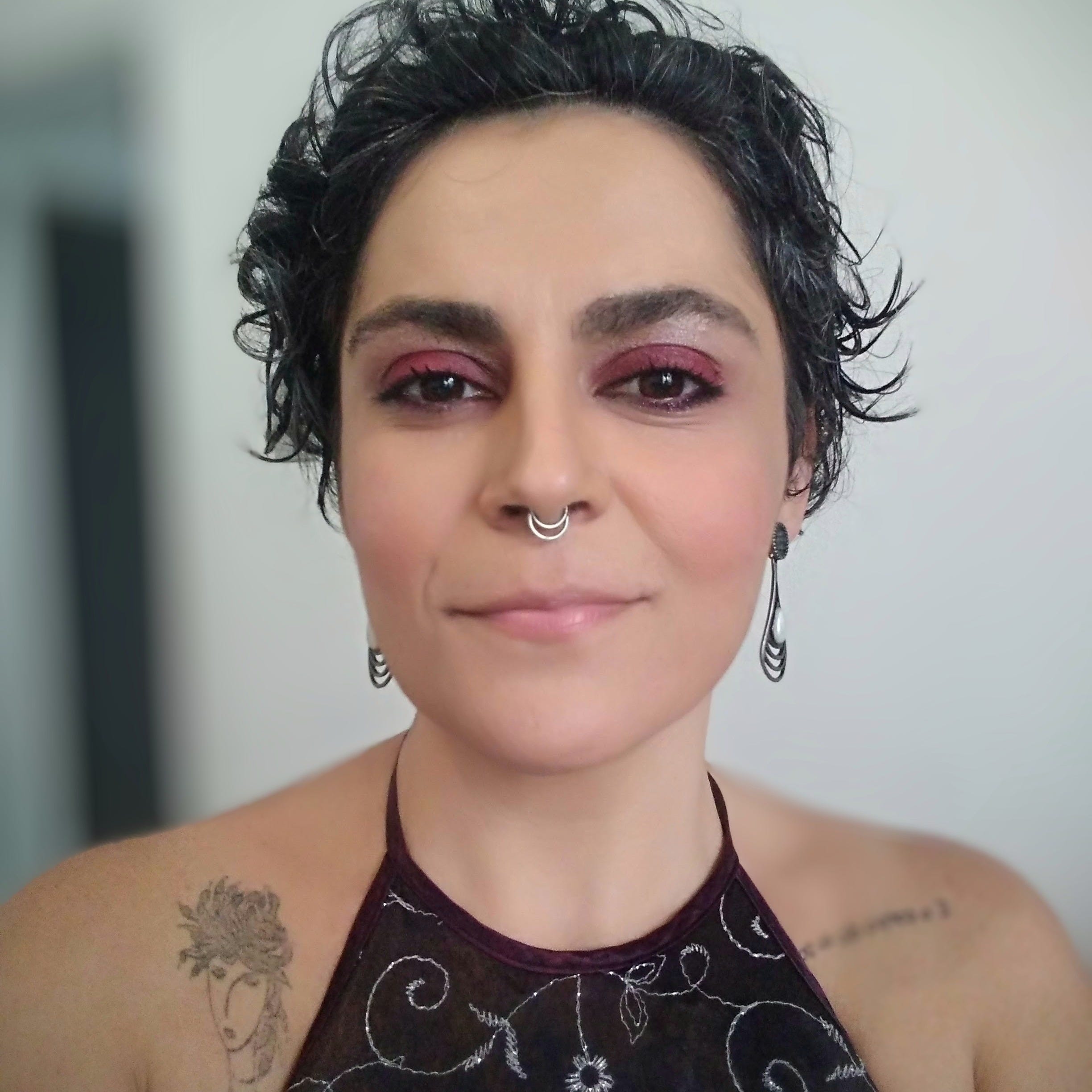 Uma mulher e uma newsletter