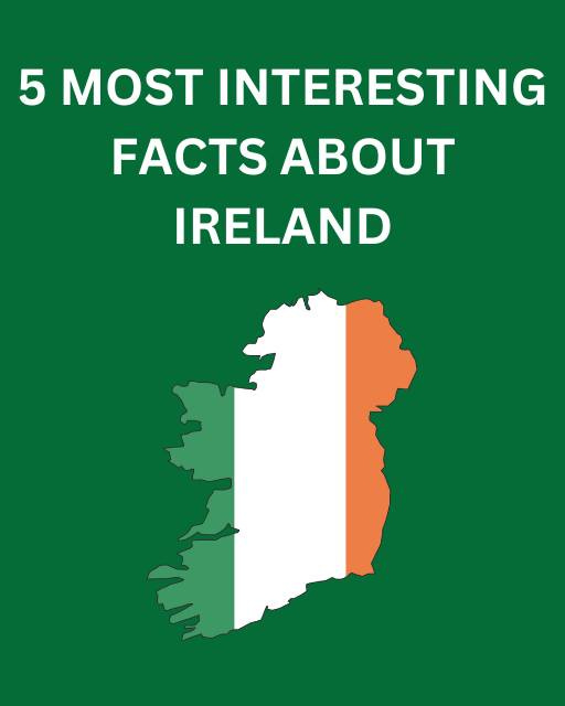 May be an image of text that says "5 MOST INTERESTING FACTS ABOUT IRELAND"