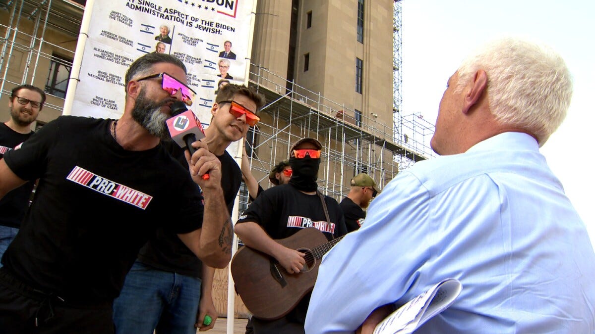 Confronting neo-Nazi hate: 'When I look at you guys, I do not think master  race'