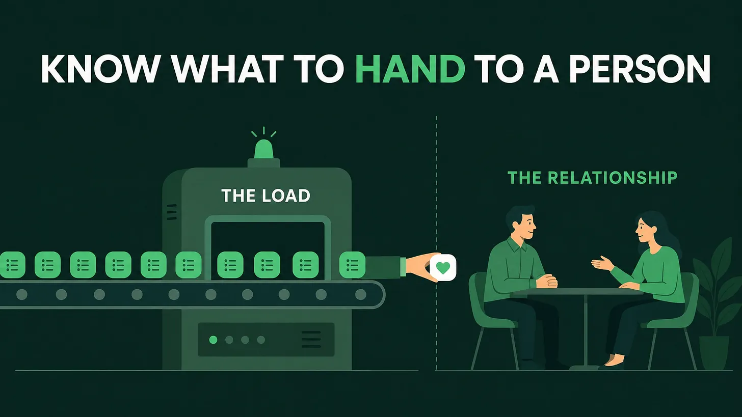 Automation Should Carry the Load, Not the Relationship