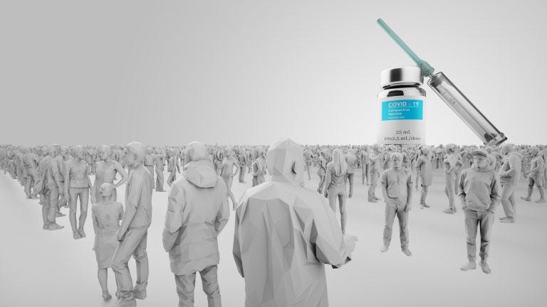 endless standing to get COVID shots endless standing to get COVID shots