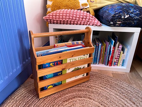 pine furniture, book holder, magazine holder, magazine stand, magazine rack, book stand, reading nook, kids furniture
