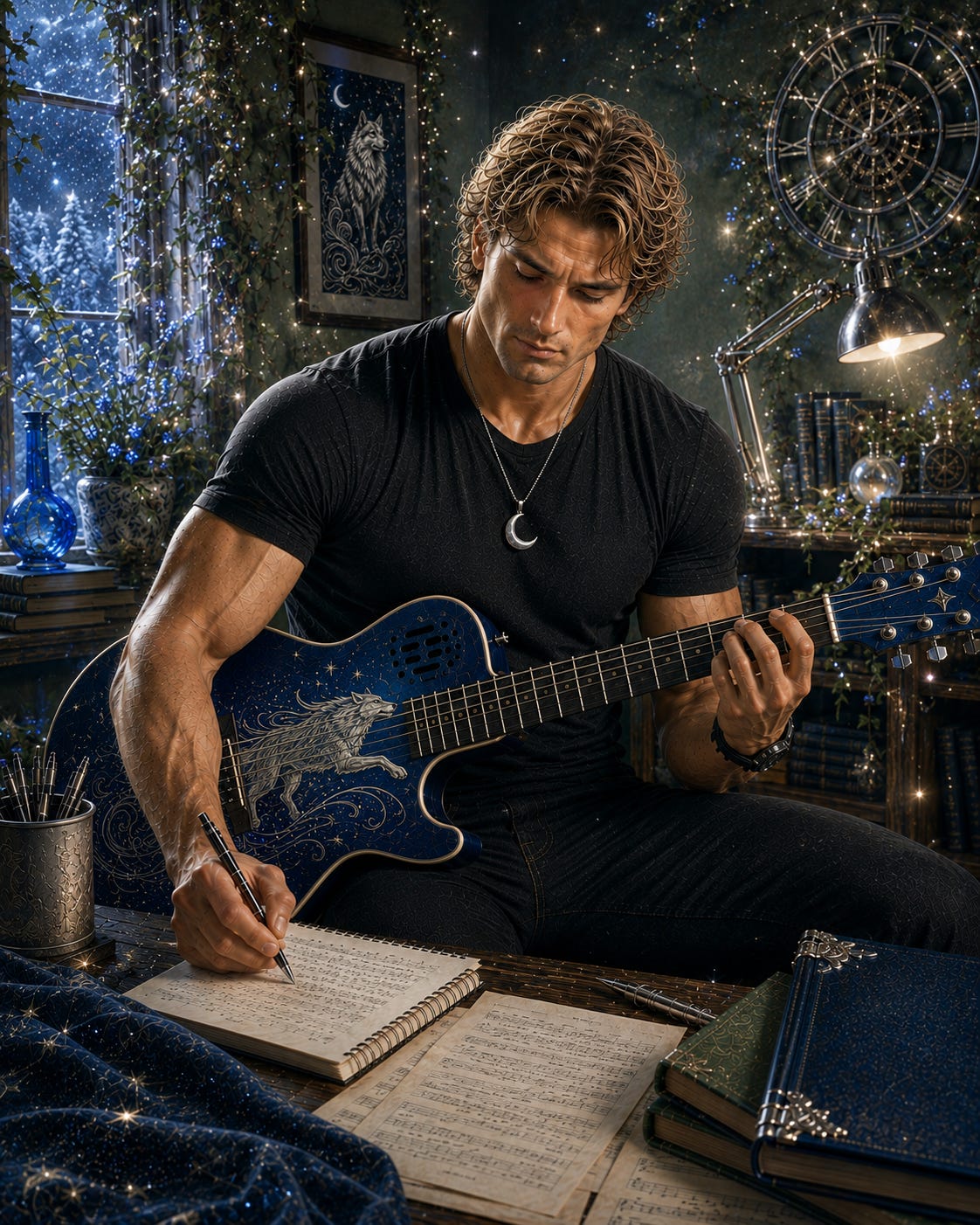 Chaiz Wolfbound III composing music