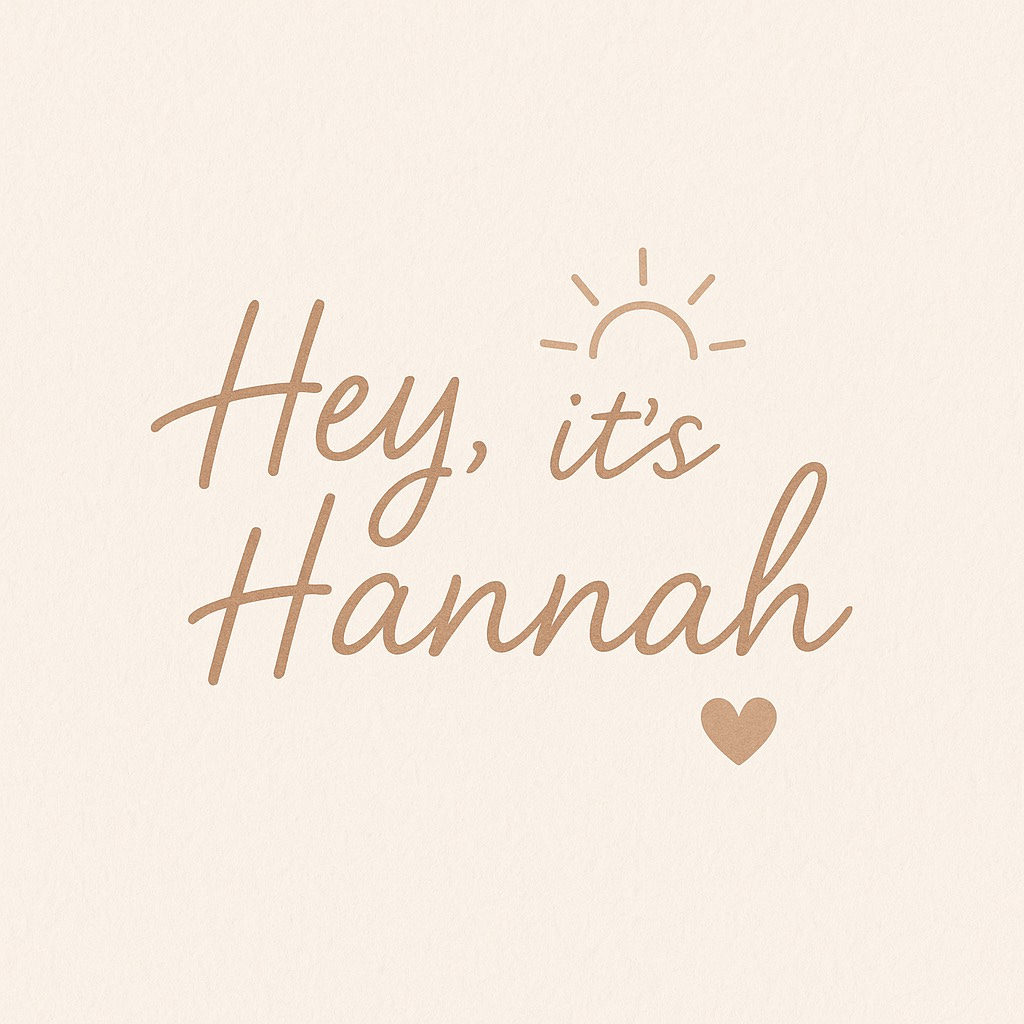 Hey, it's Hannah