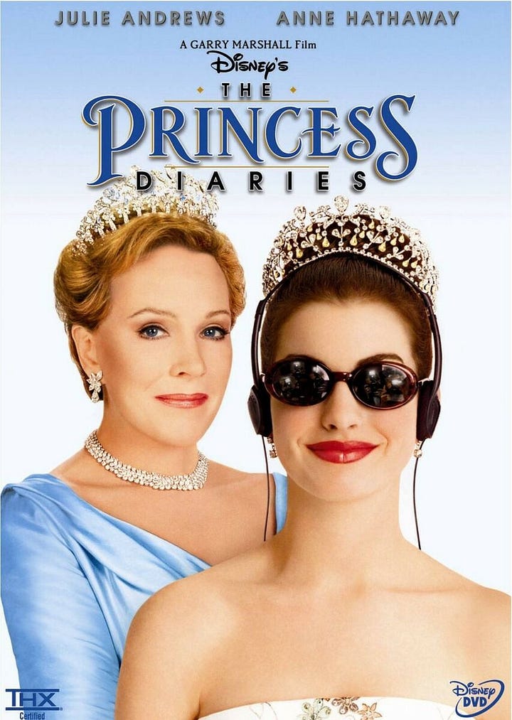 Parasite and Princess Diaries movie posters