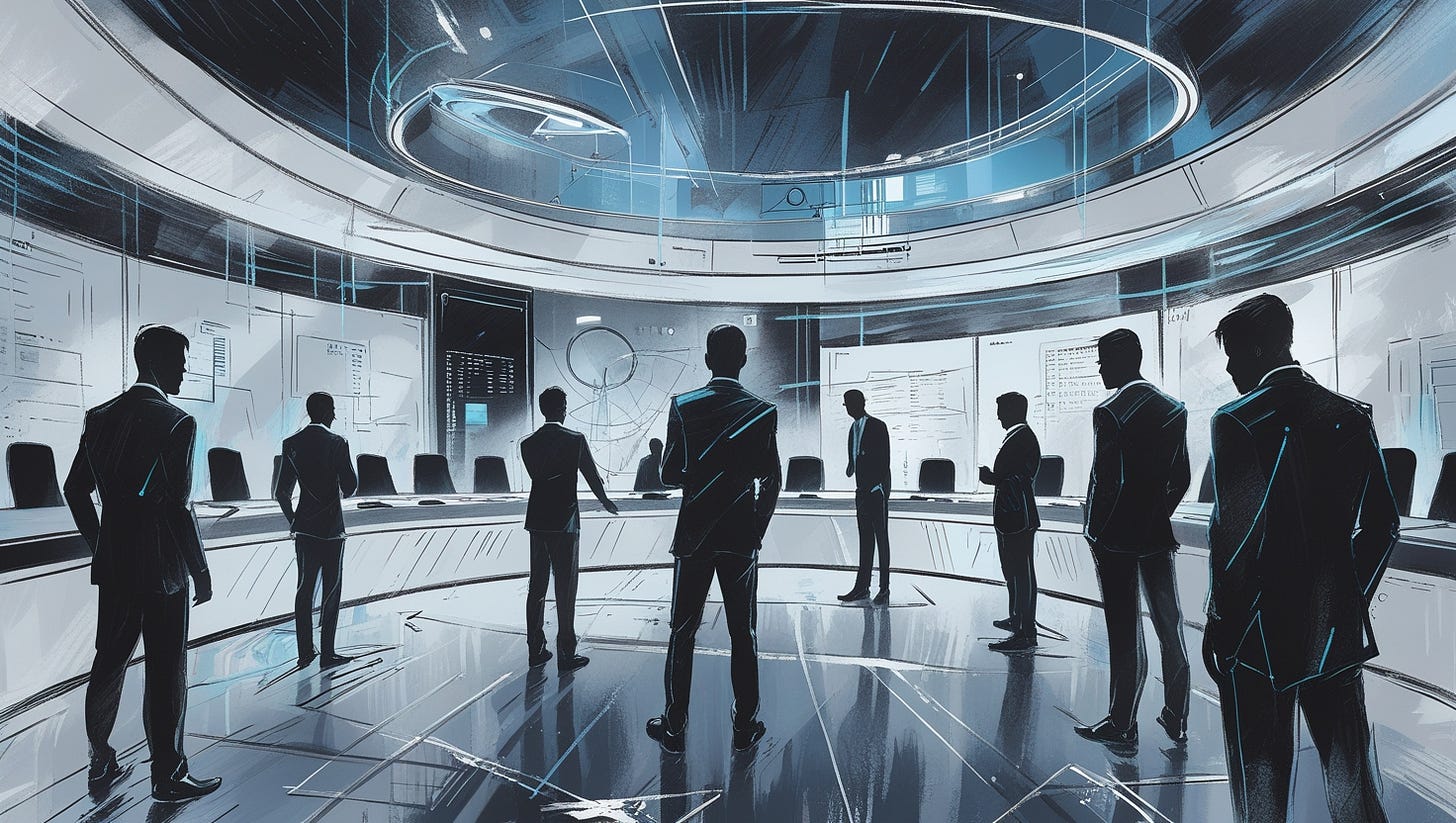 Futuristic AI-driven negotiation interface