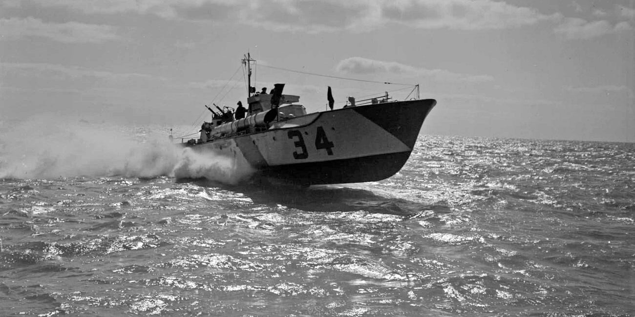 The 'Plywood Navy' in action