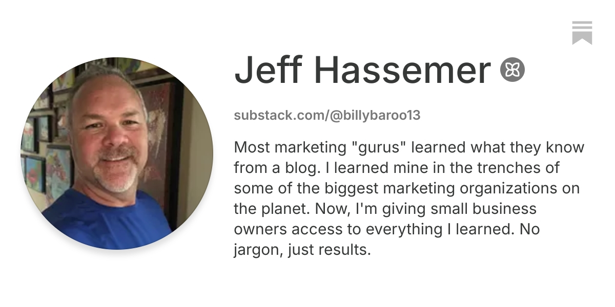Jeff Hassemer | Substack